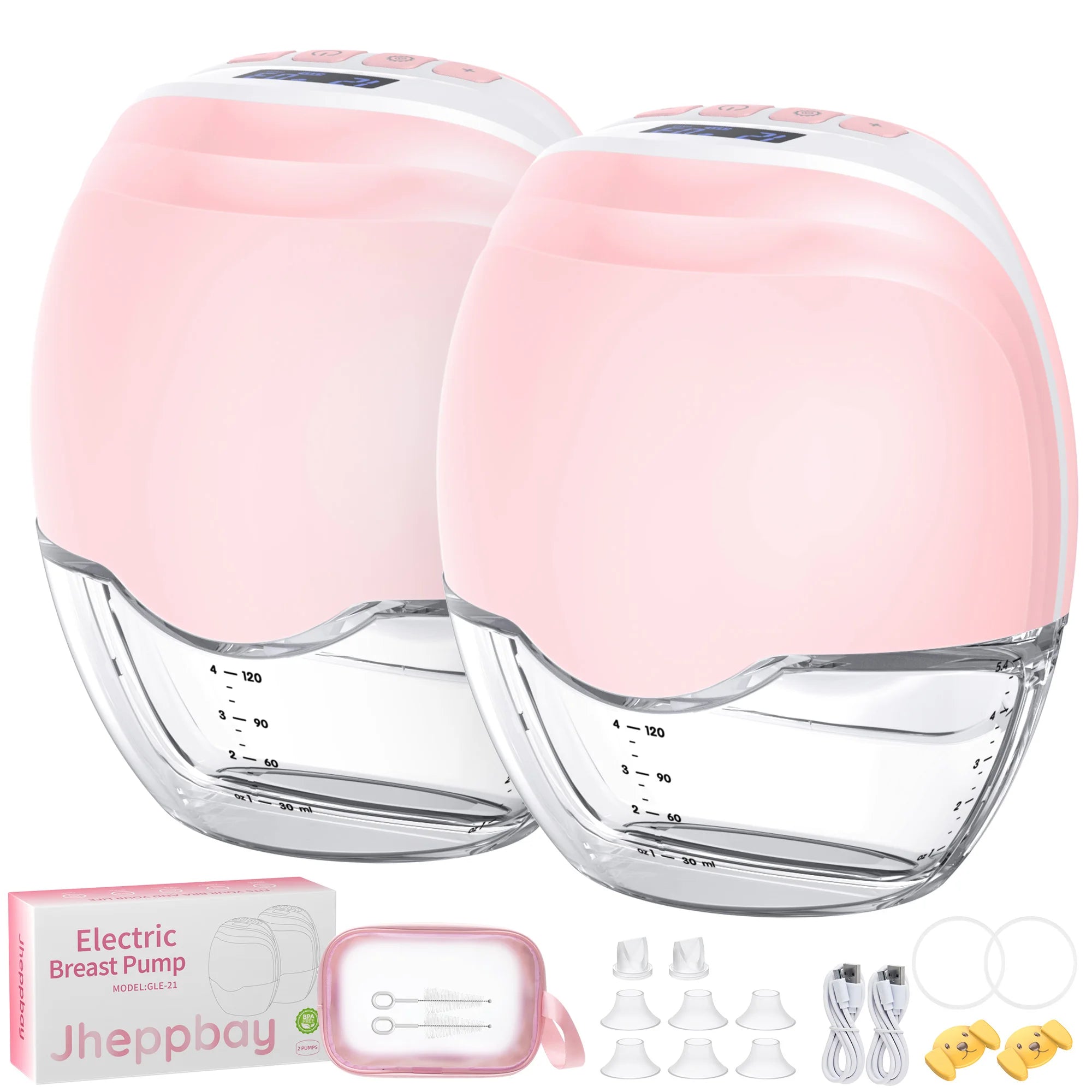 Hands Free Breast Pump Electric Wearable Breast Pump 3 Modes & 12 Levels Portable Wireless Breast Pump Low Noise Breastfeeding
