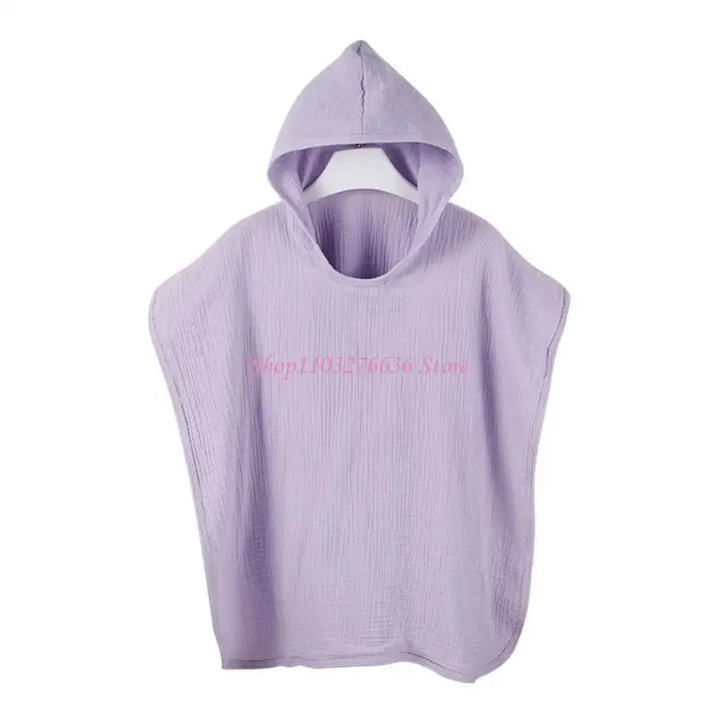 R6FD Baby Hooded Bath Towel for Toddlers Newborn Strong Absorbent Bathrobe Blanket