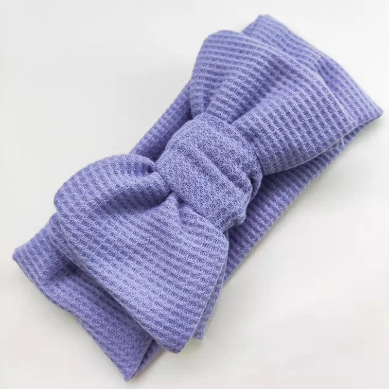 Baby Girl Hair Accessories Baby Headband Newborn Children's Headwear Knit Big Bow Double Layer Kids Hair Band Turban Headdress