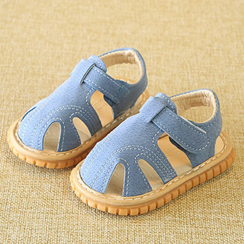 2025 Baby Sandals Toddler Boys First Walkers Newborn Girls First Shoes Indoor Soft Sole Infant Sandals Summer Beach Baby Shoes