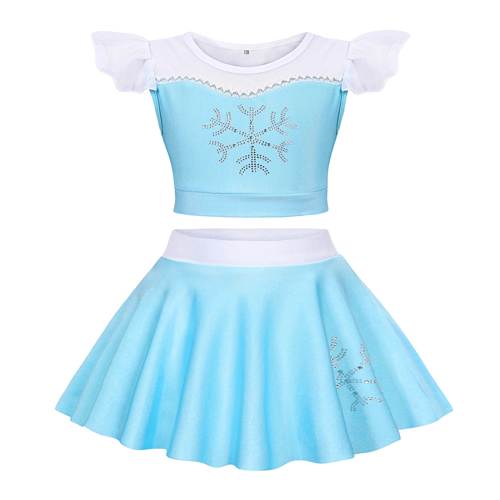 Summer Kids Girls Two Piece Elsa Beach Bikini Swimsuit 2025 Kids Rapunzel Jasmine Swimwear  Child Swimming Outfits Ruffled Skirt