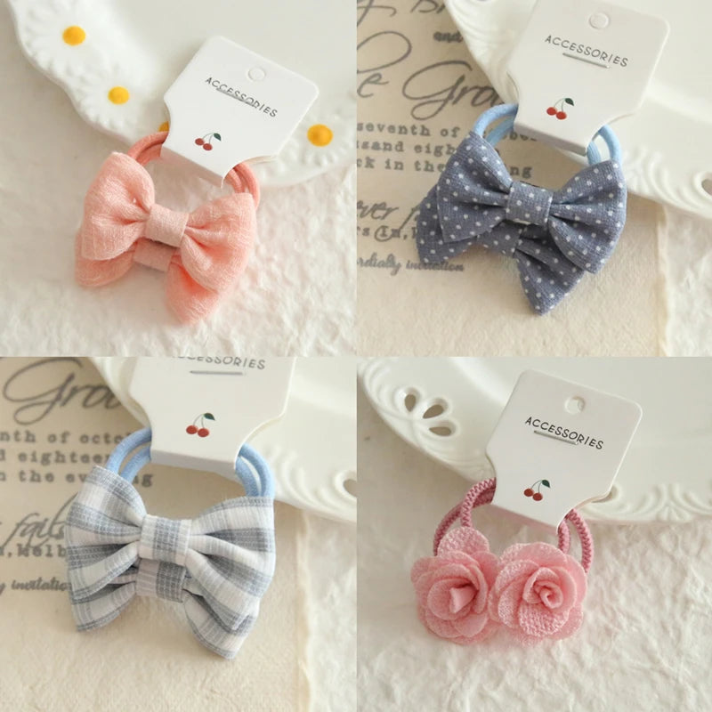 Children's Headwear Hair Accessories for girls, Elastic Hair Bow for baby, Cute Hair ties, Lovely Hair Rope