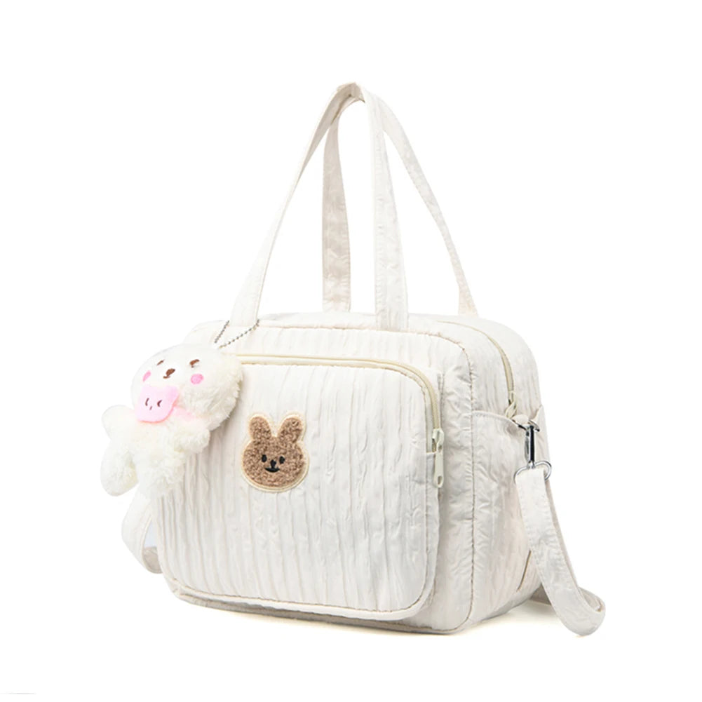 Diaper Maternal Bag Cute Cartoon with Pendant Mommy Stroller Nappy Bag Multi-function Large Capacity Nylon Organizer Travel Bag