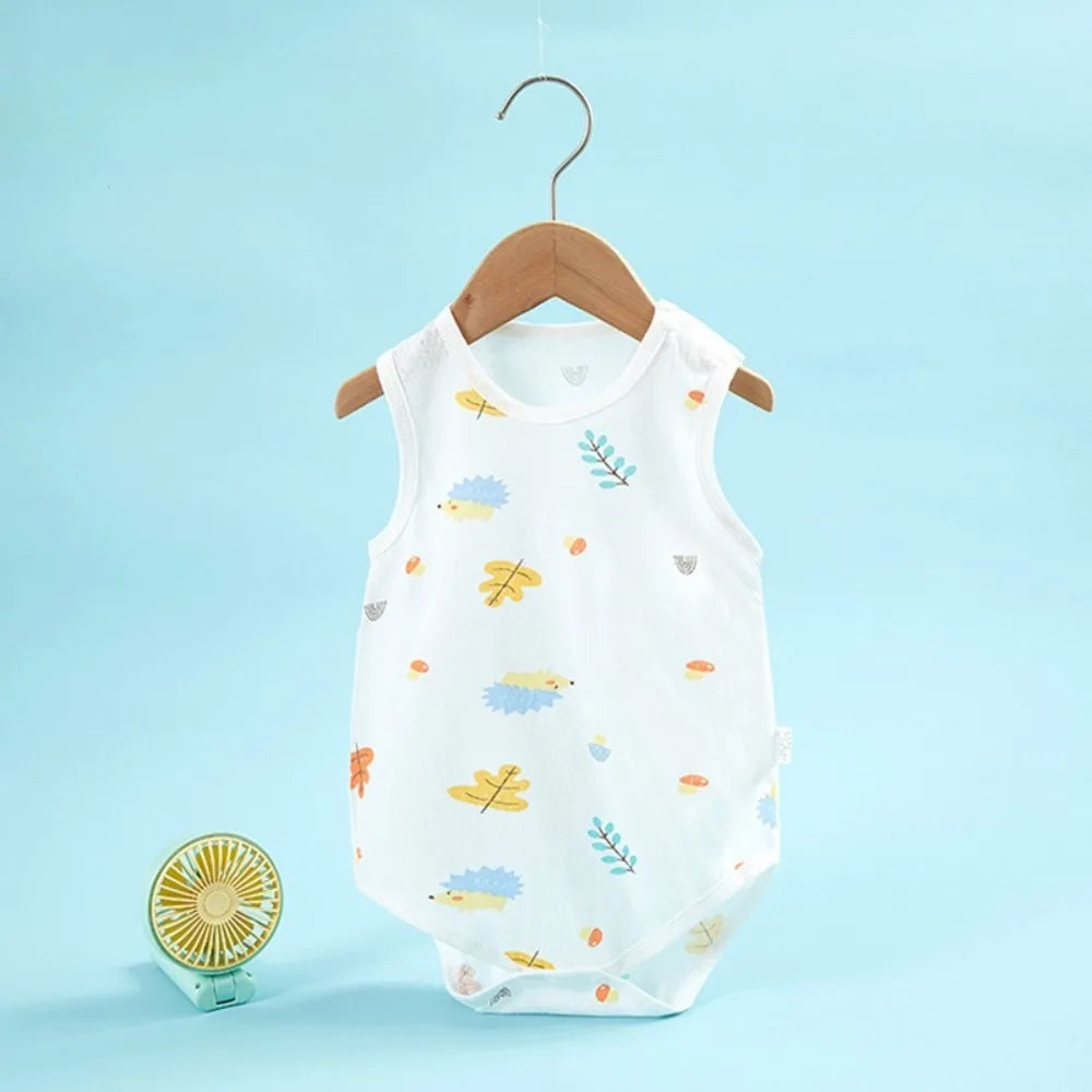 2026 New In Summer Infant Newborn Baby Girls Boys Sleeveless Cloth Cotton Outfits Kids Casual Bodysuits