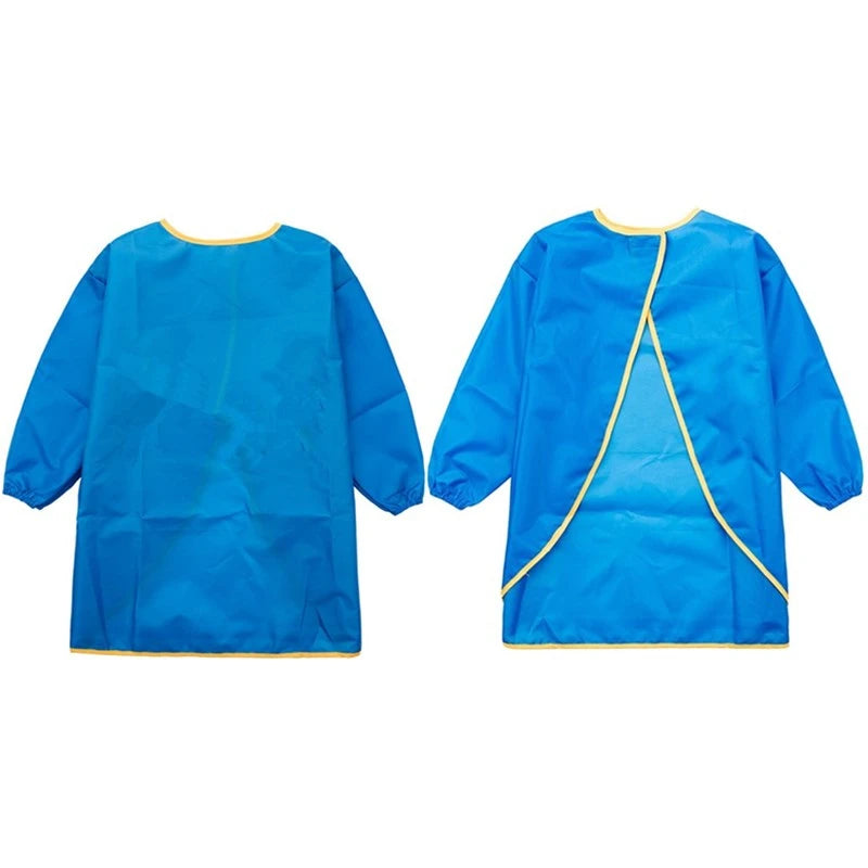 Baby Boys Girls Feeding Bibs Long Sleeve Apron Waterproof for Kids School Painting Drawing Children DIY Art Scraft Smock