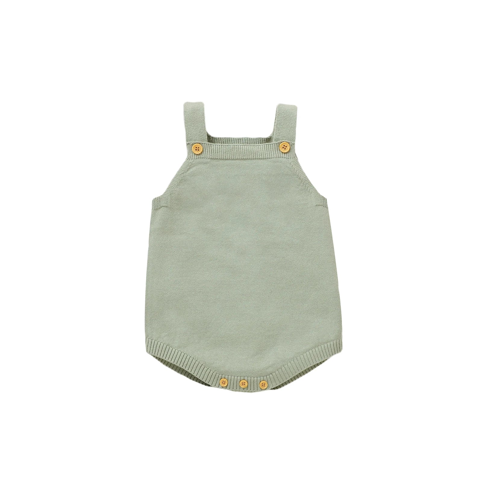 Newborn Baby Bodysuit Cotton Knit Children Sling Clothes Fashion Solid 0-18M Overalls Infant Boy Girl Jumpsuit Sleeveless Summer