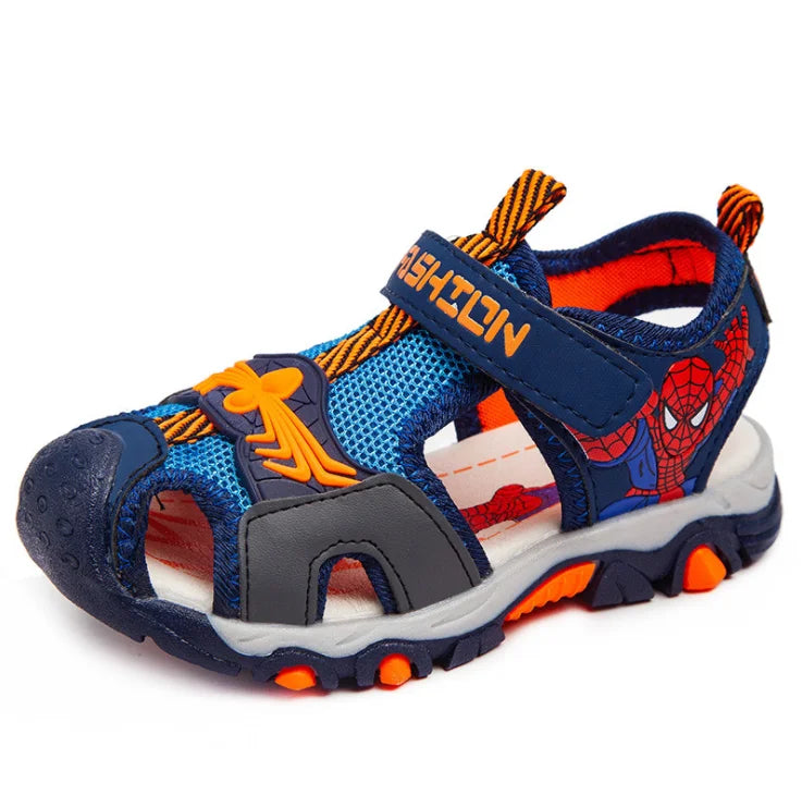 Boys Sandals  Summer Kids Beach Shoes Children Shoes Cartoon Spiderman Boys Shoes Baby Sandals Soft Toddler Kids Sandals
