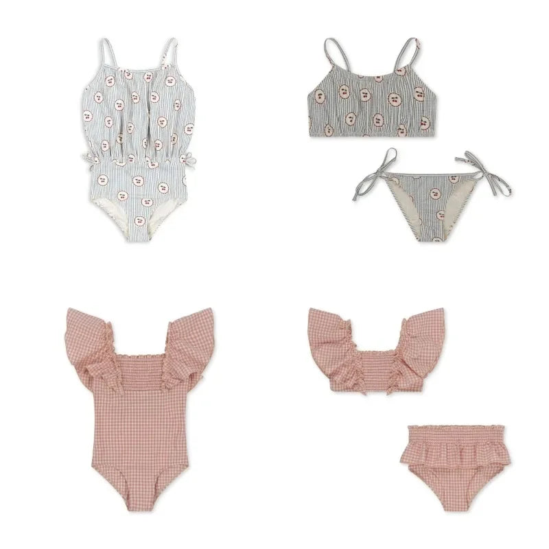 Baby Girl Swimwears Two Pieces Sunscreen Swimsuit Kids Swimwear for Girls  Bikinis Bebe Swimming  Children's Swimsuits Mayo