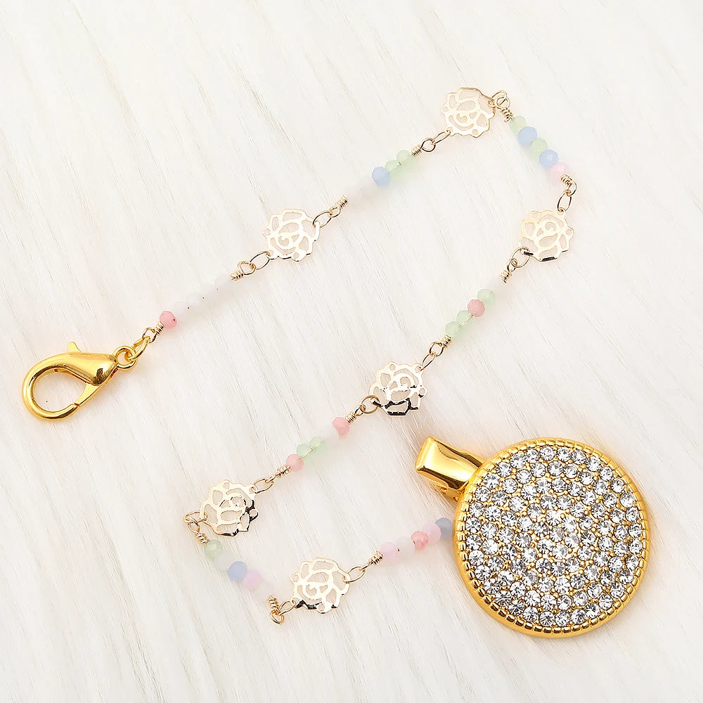 Luxury Pacifier Clips Bling New Design For Newborn Babies Alphabet Infant Pacifier Unique Baby Shower chupetes para bebes