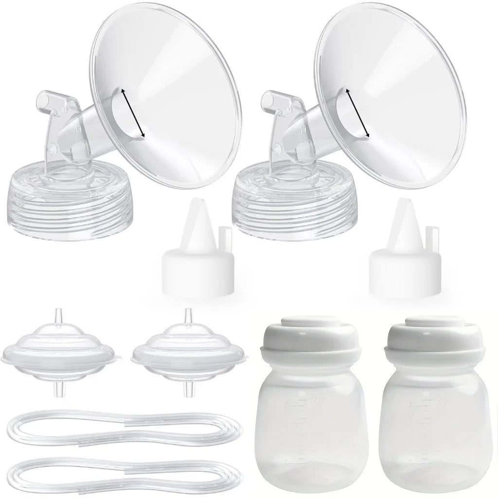 Free shipping 10pcs Set Breast Pump Parts Compatible with Spectra S1/S2/9 Plus, Not Original Accessories, Full Set Replacements