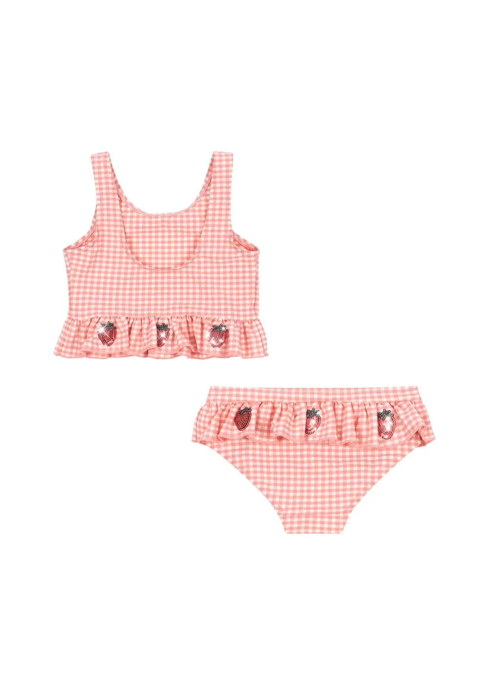 Swimsuit 2026 Summer Swimwear Girls Lace Beach Wear Print Ruffle Princess Children Bikinis Sets Monokini
