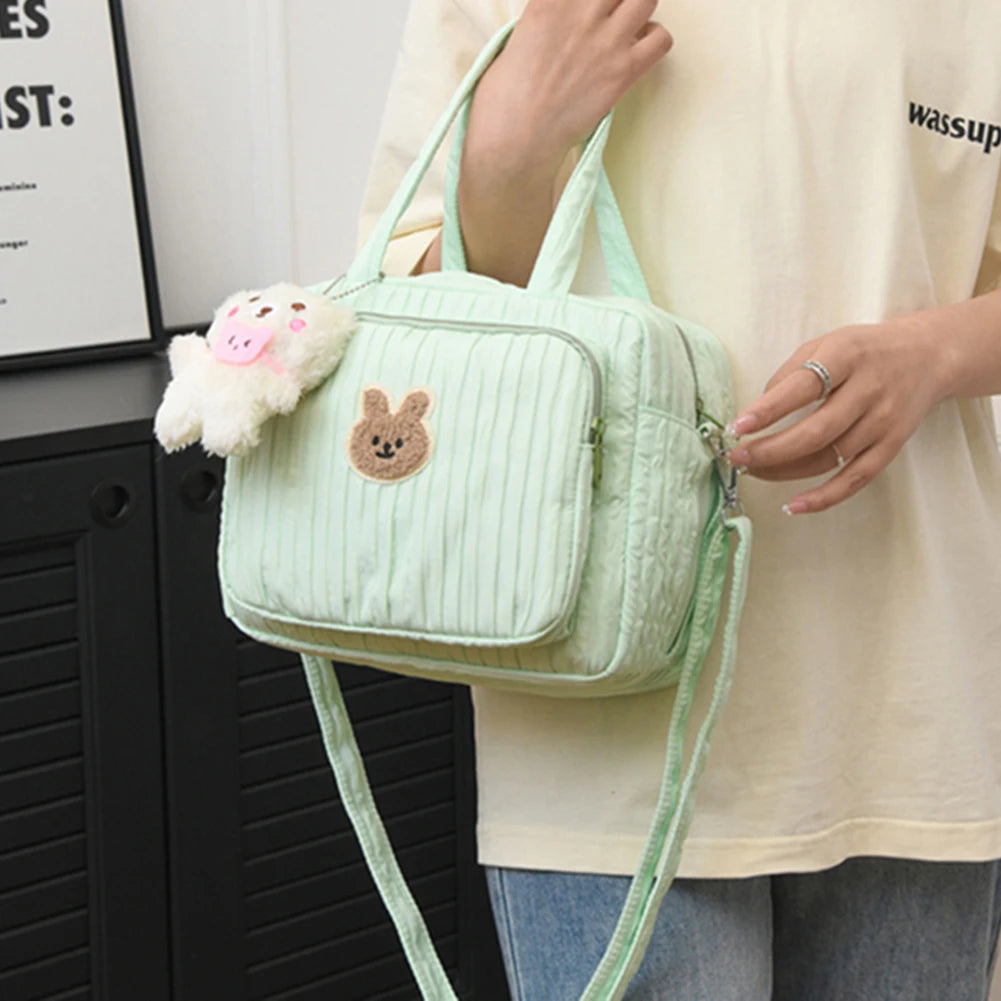 Diaper Maternal Bag Cute Cartoon with Pendant Mommy Stroller Nappy Bag Multi-function Large Capacity Nylon Organizer Travel Bag