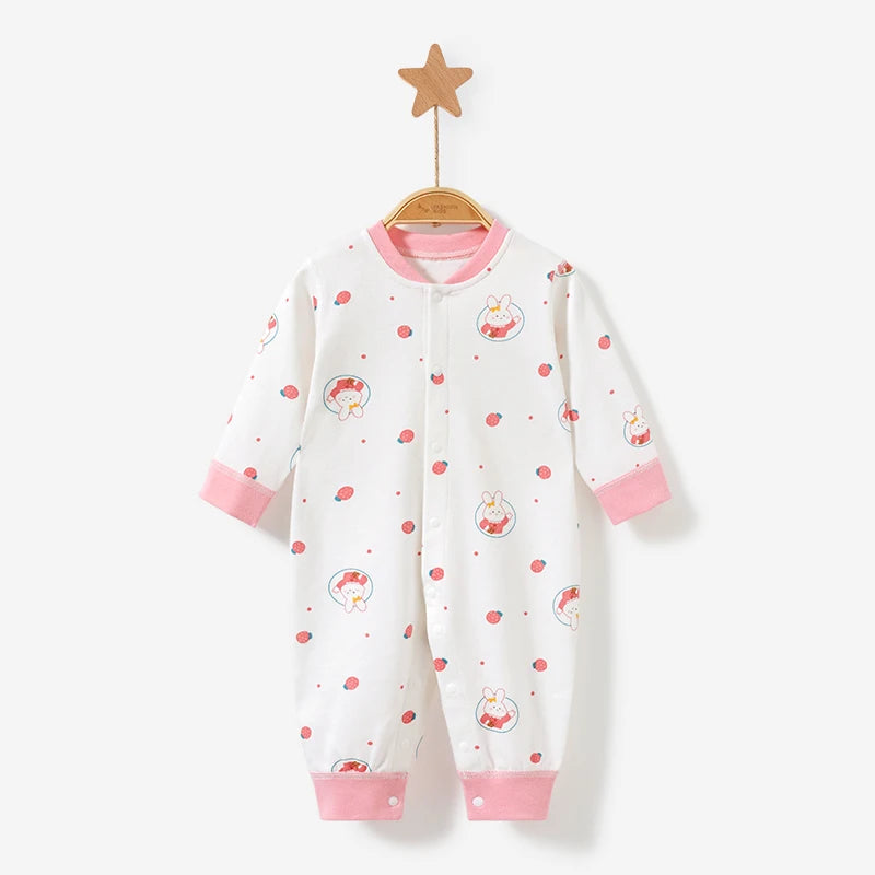 Unisex Baby Bodysuit 100% Cotton, Cute Colorful Prints, Soft Seamless All Seasons, Snug Fit Onesie 0-18M