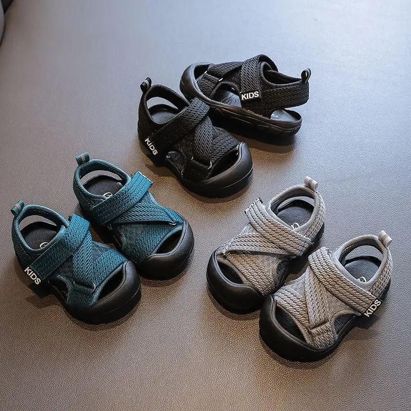 Boy Sandals 2025summer New Baby Walking Shoes Soft Sole Girls' Sandals Mesh Shoes Children's Sandals Versatile Children's Shoes
