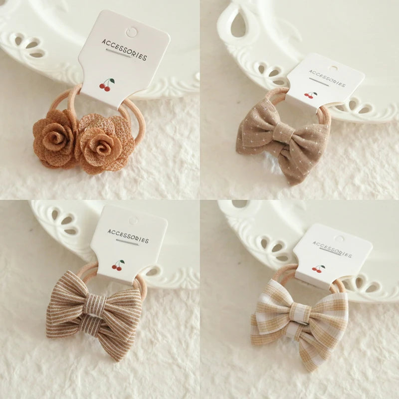 Children's Headwear Hair Accessories for girls, Elastic Hair Bow for baby, Cute Hair ties, Lovely Hair Rope