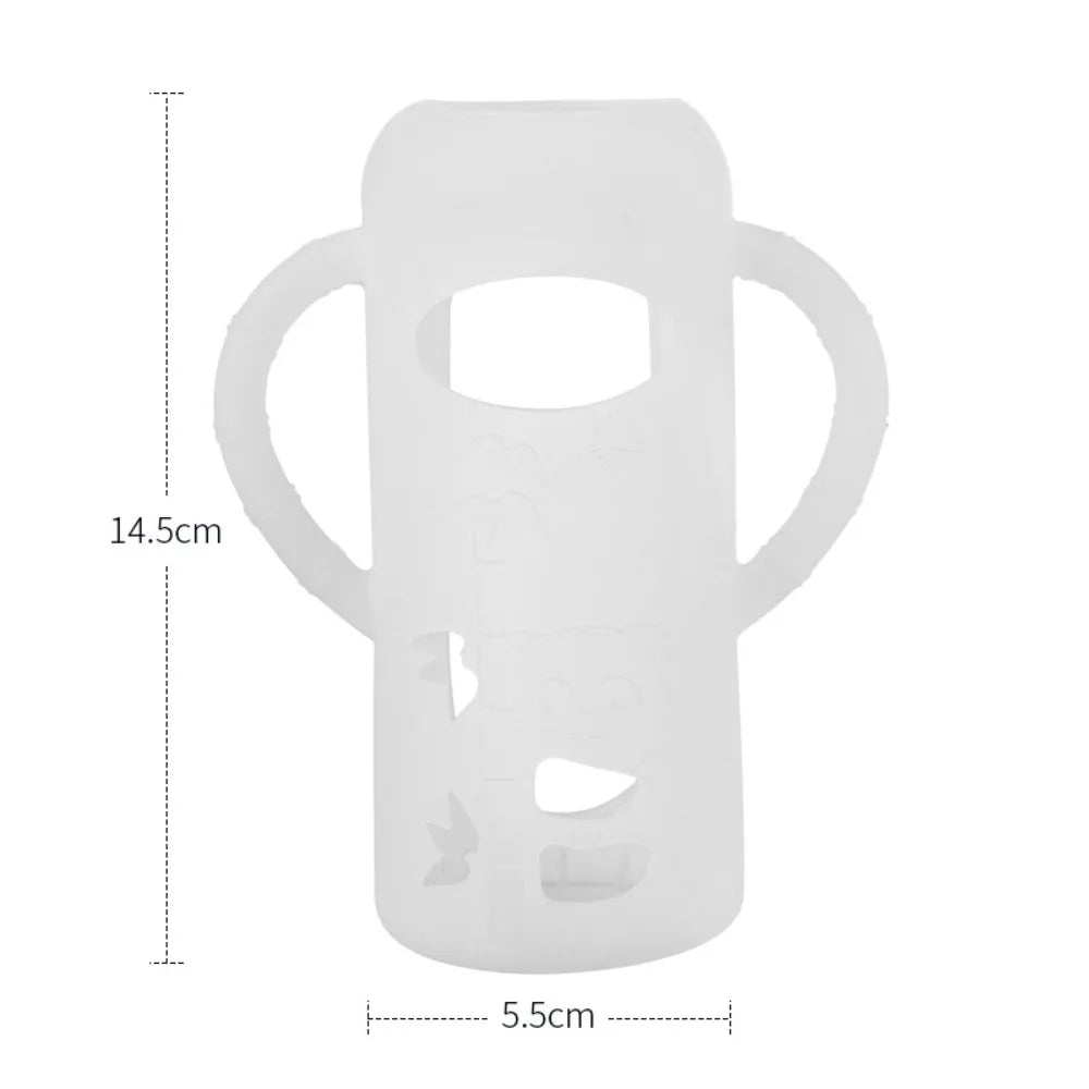 Multi-functional Baby Bottle Handle Soft Anti Breakage Normal Neck Bottles Easy Grip Baby Bottle Sleeves for Dr. Brown's
