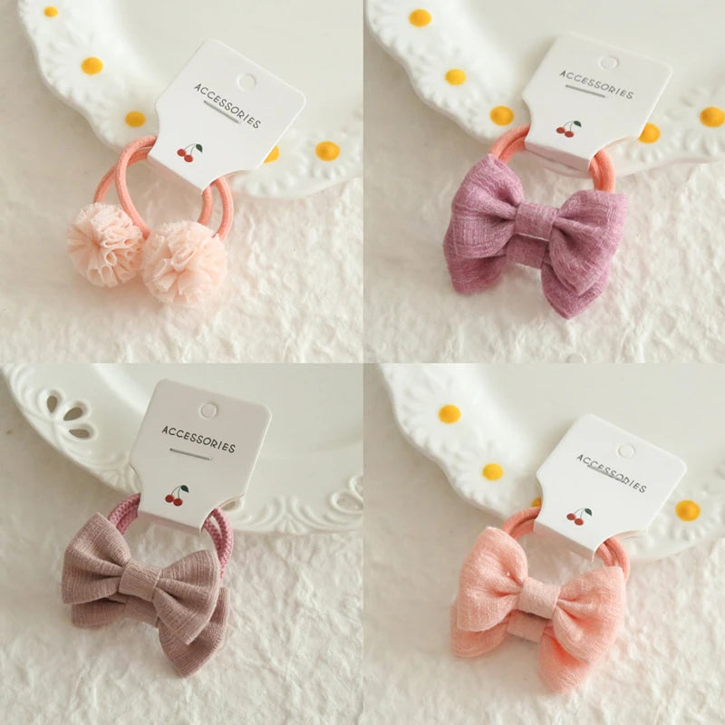 Children's Headwear Hair Accessories for girls, Elastic Hair Bow for baby, Cute Hair ties, Lovely Hair Rope