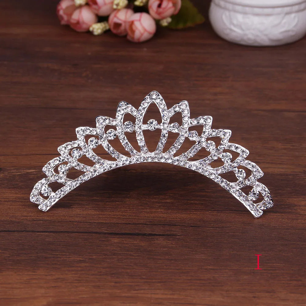 Children Stylish Hair Comb Sweet Headband Tiara Shiny Headwear Wedding  Jewelry Hair  Styling Accessories Fashion Accessories