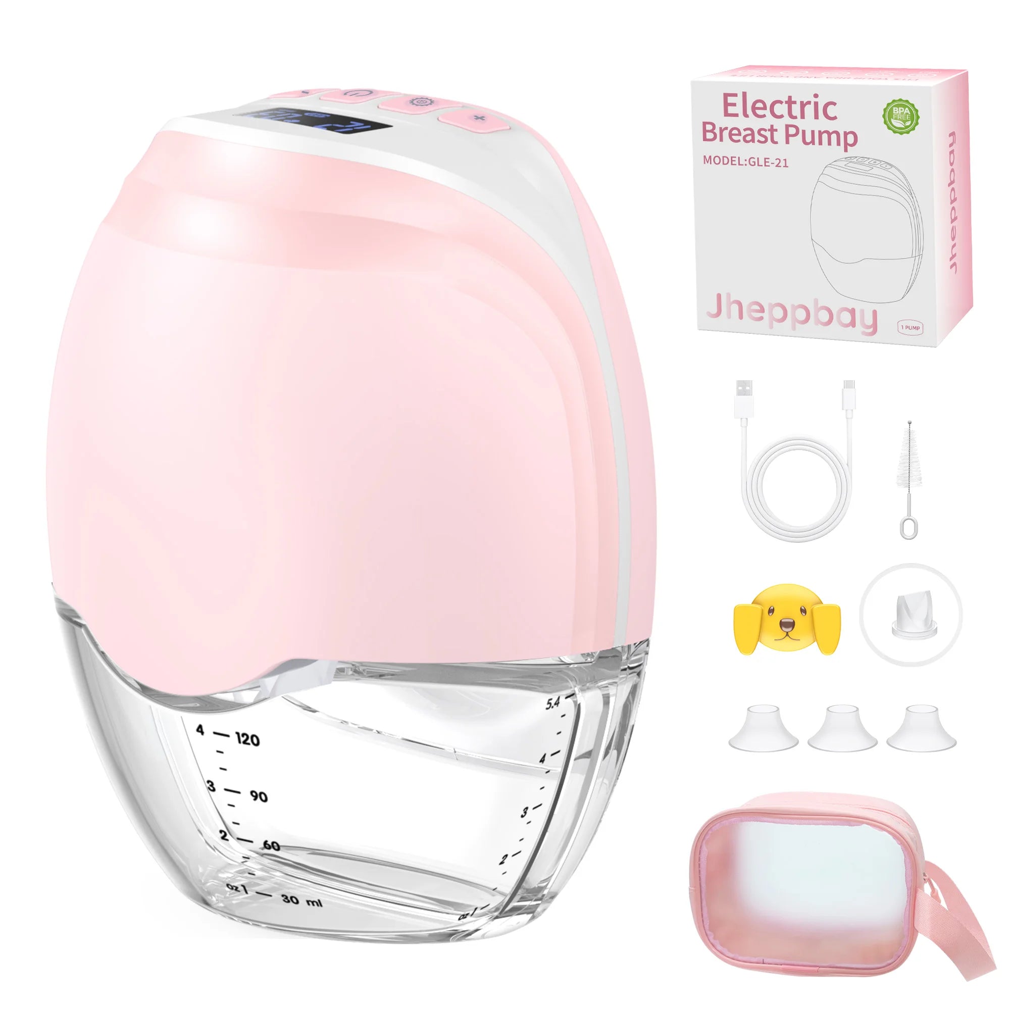 Hands Free Breast Pump Electric Wearable Breast Pump 3 Modes & 12 Levels Portable Wireless Breast Pump Low Noise Breastfeeding