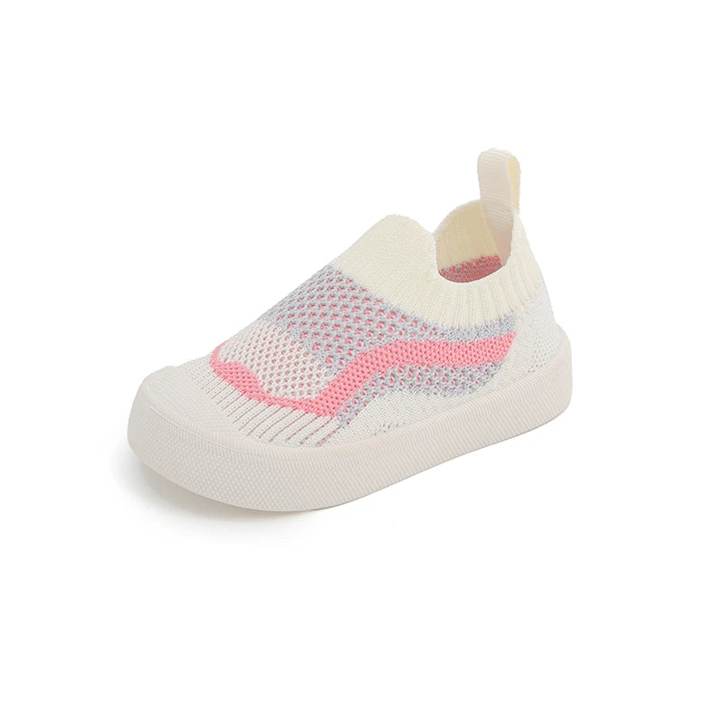 2024 New Baby Shoes Spring Summer Mesh Breathable Non-Slip Toddler Kids First Walkers Lightweight Slip-on Casual Sport Shoes