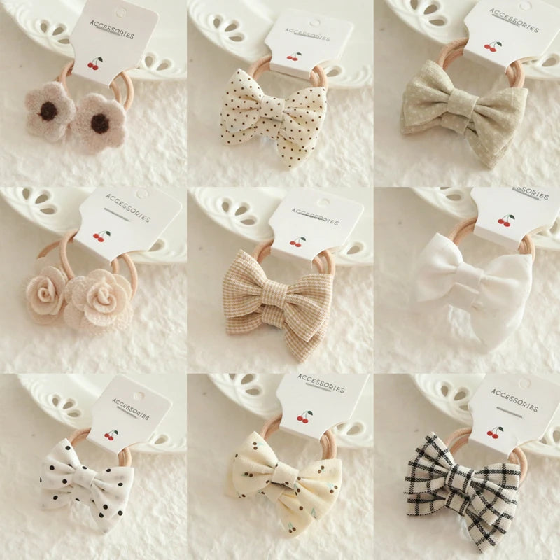 Children's Headwear Hair Accessories for girls, Elastic Hair Bow for baby, Cute Hair ties, Lovely Hair Rope