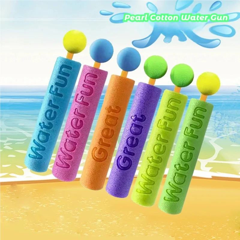 1 Piece of Kidsren's Toys, New Summer Pull-Out Water Cannon Kidsren's Mini Foam Water Gun, Outdoor Beach Water Cannon Toy, Suitable for Boys and Girls, Suitable for Various Holiday Gifts in Summer