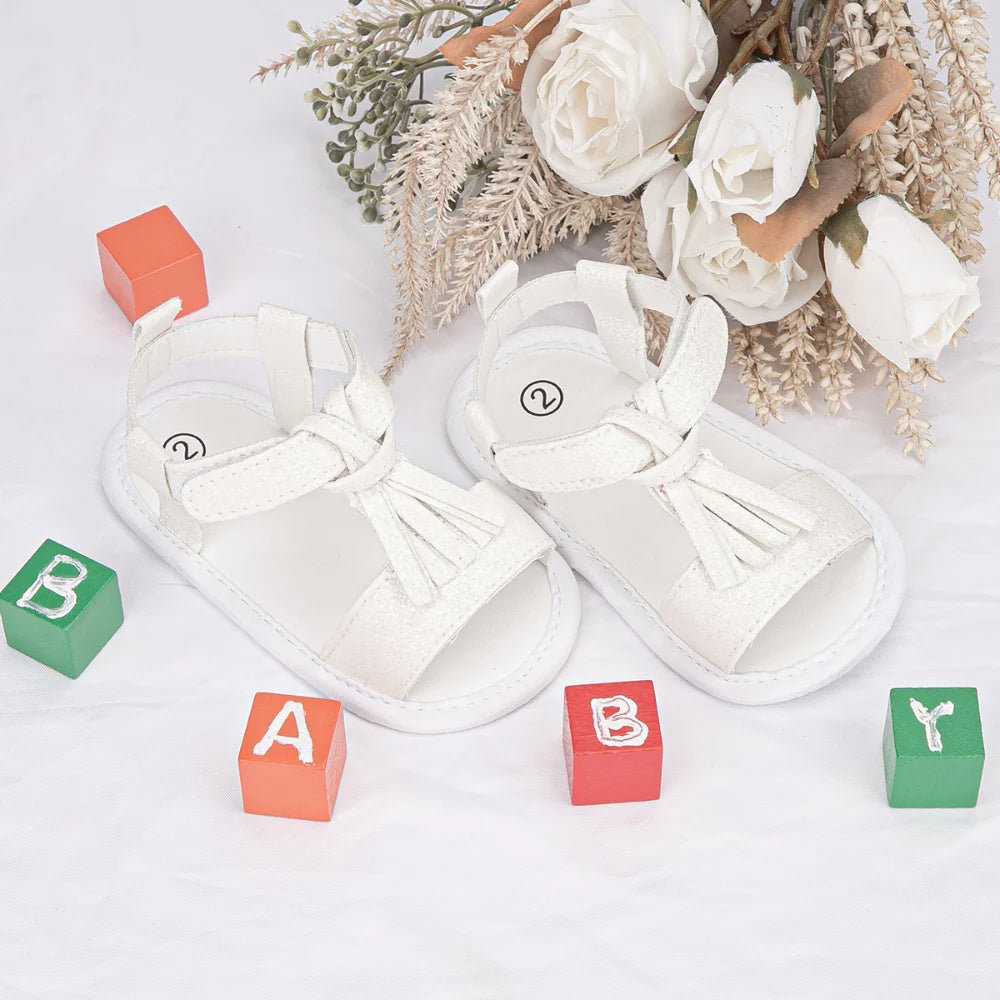 Summer Baby Toddler Shoes 0-18 Months Baby Soft Bottom Non-slip Head Wrapped Anti-collision Hundred Sandals Classic Bear Shoes