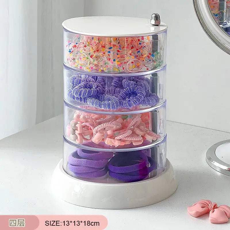Baby hair accessories multi-layer  rotating children's headgear clip finishing little girl headrope rubber band jewelry