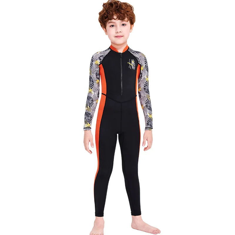 Kids UPF50+ Diving Suit Wetsuits Children's Spandex Wetsuit for Boys Girls Swimming Rash Guard Surfing Kayak Clothes
