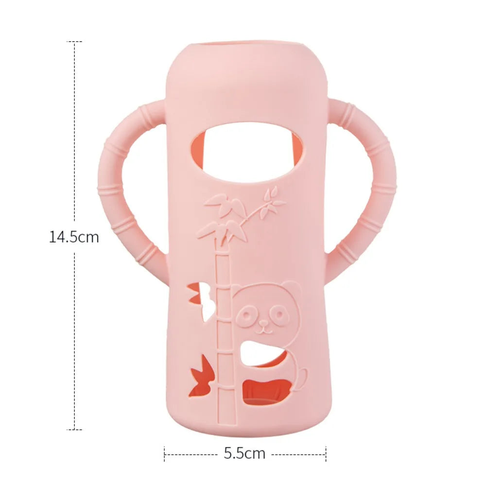 Multi-functional Baby Bottle Handle Soft Anti Breakage Normal Neck Bottles Easy Grip Baby Bottle Sleeves for Dr. Brown's
