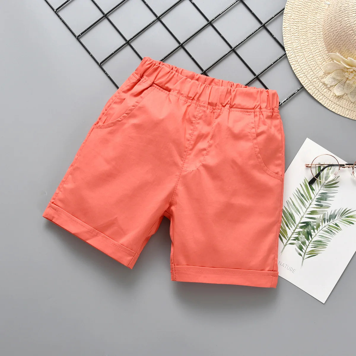 2025 New Boys Fashion Woven Shorts Children's Summer Outerwear Trendy Handsome Formal Suit Dress Pants ﻿