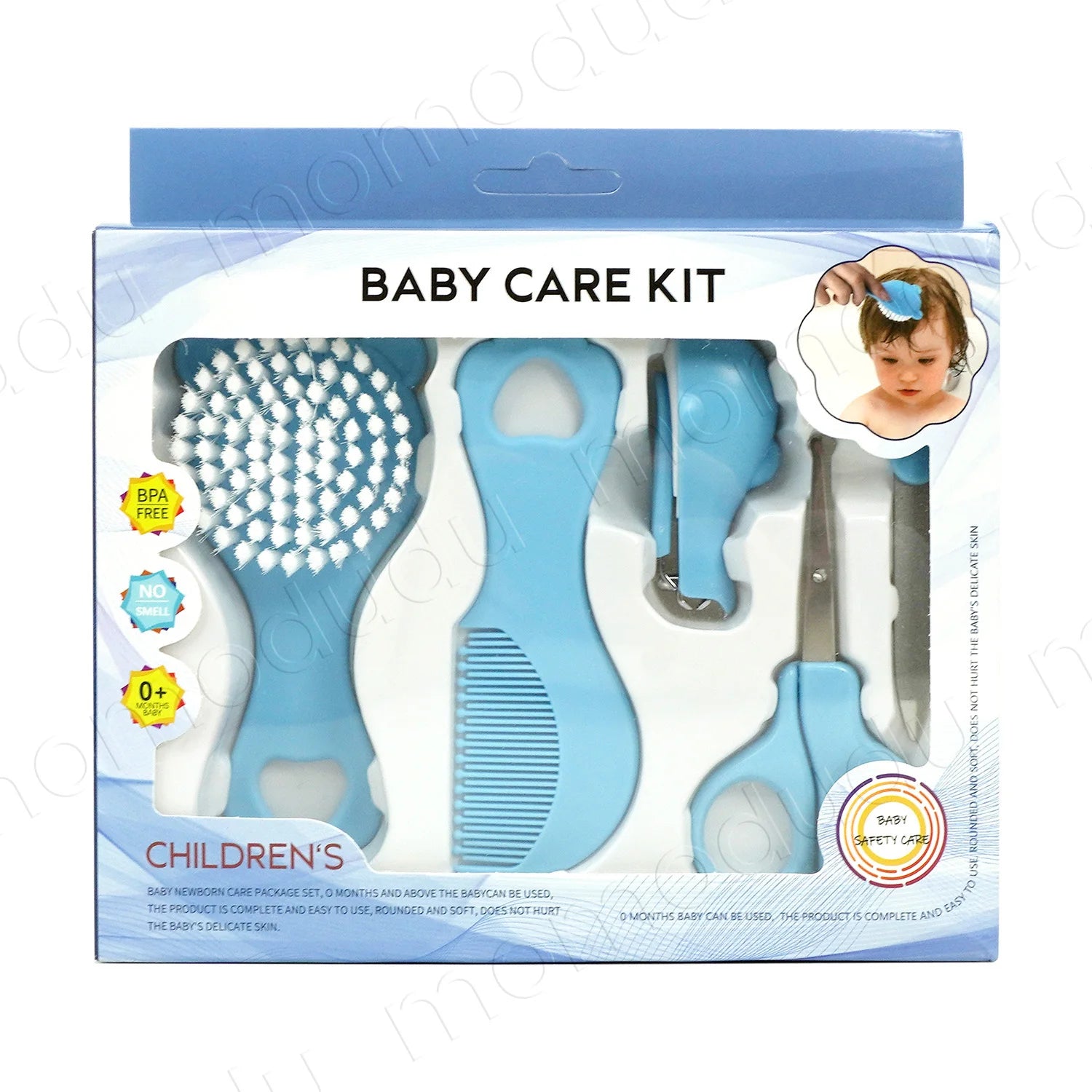 5PCS/Set Baby Grooming Care Kit, Baby Nail & Hair Care Set with Brush & Clippers for Newborns, Bath & Grooming Essentials