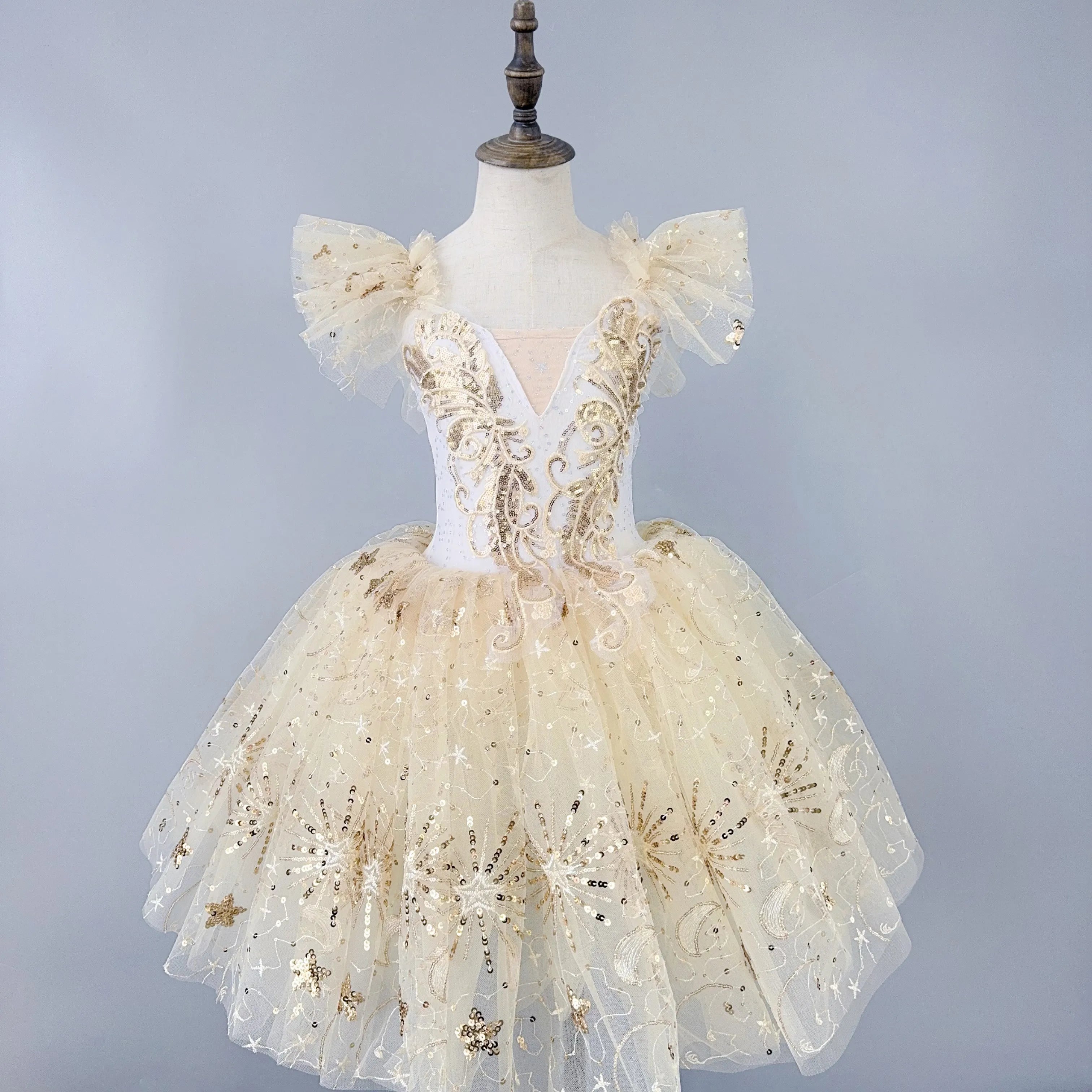 Ballet Performance Tutu Dress Girls Dance Wear Outfit Children Stage Clothing Fashion Ballet Dresses Princess Vestido Kids