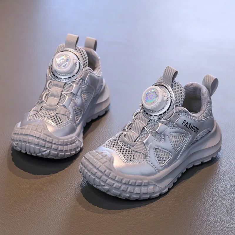 New Summer Kids Sneakers for Girls Mesh Breathable Boys Causal Shoes Fashion Versatile Children School Basketball Shoes Non-slip