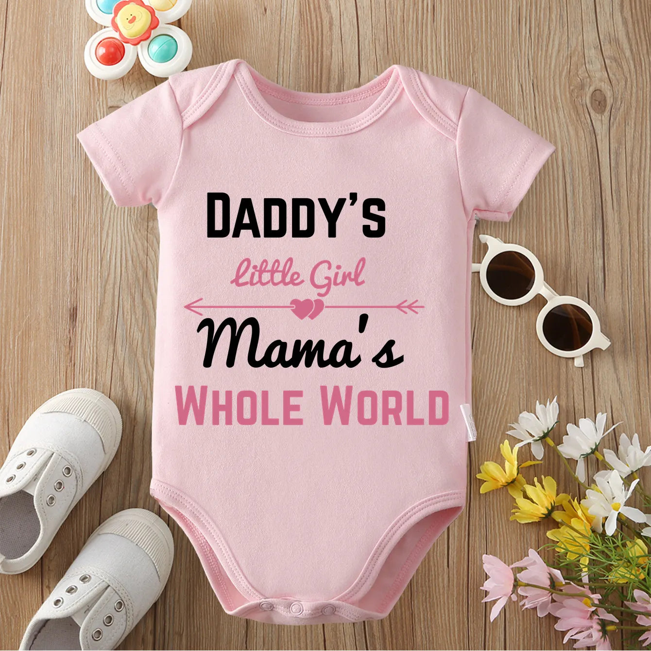 100% Cotton Born Because of Love Exquisite Print Comfortable Cloths Onesie Bodysuit for Baby Jumpsuit for 0 To 12 Months Newborn