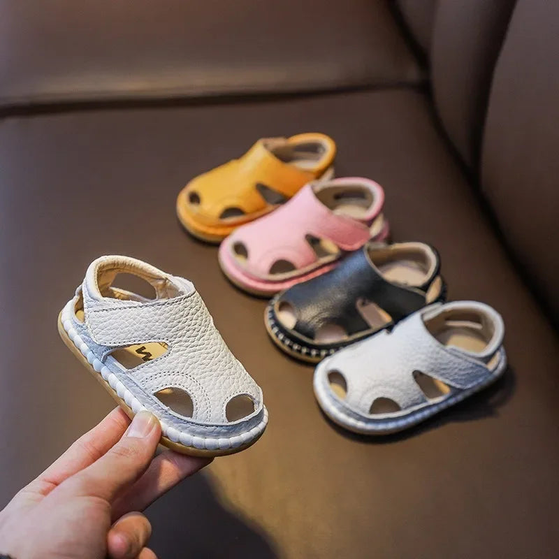Baby Sandals Toddler Boys First Walkers Newborn Girls First Shoes Indoor Soft Sole Infant Sandals Summer Beach Baby Shoes