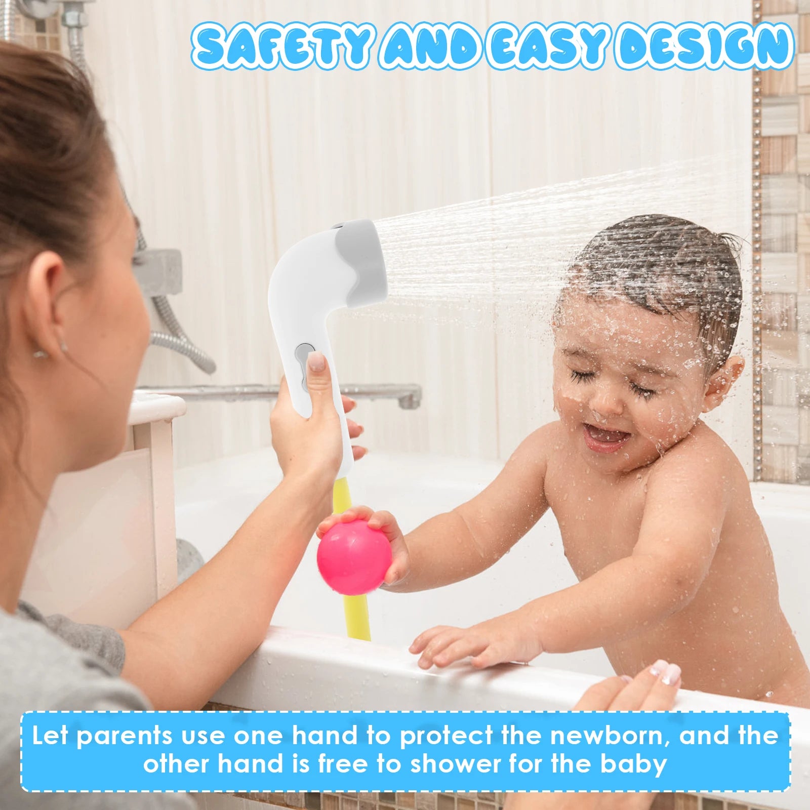 Baby Bath Toys for Kids Elephant Water Pump Adjustable Baby Bath Toys Bathtub Toys Sprinkler Baby Shower for Infants Babies Gift