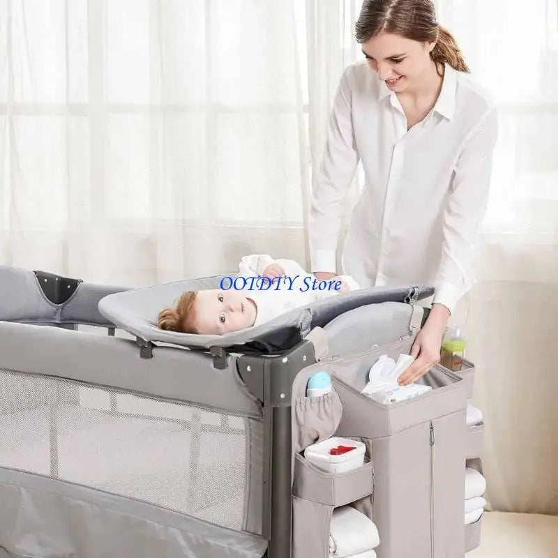 367A Cloth Diaper Holders With Adjustable Straps Multiple Layer Baby Bed Storage Bag For Toy Diapers Essential