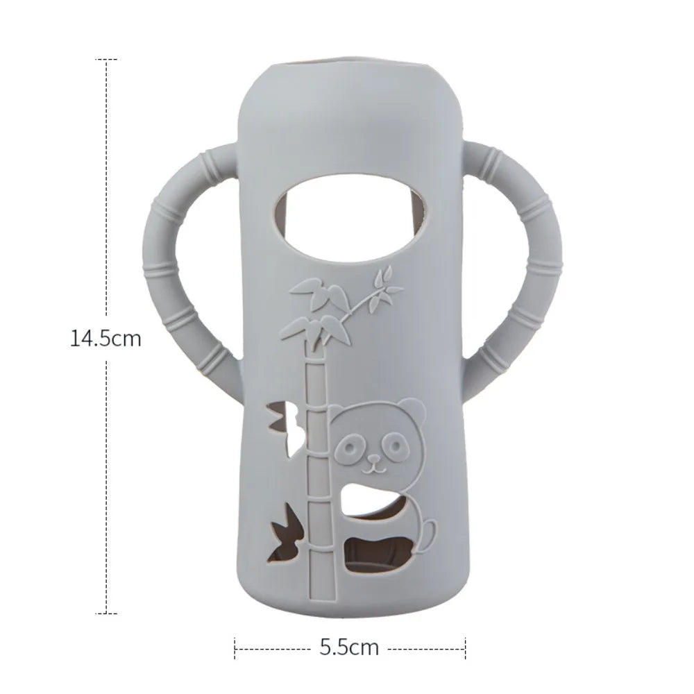 Multi-functional Baby Bottle Handle Soft Anti Breakage Normal Neck Bottles Easy Grip Baby Bottle Sleeves for Dr. Brown's