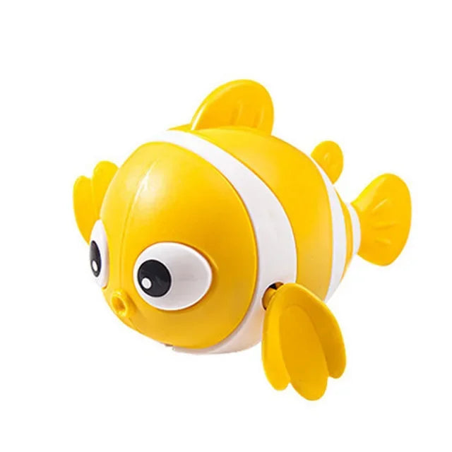 Hot sellingBaby Bath Toys Cute Swimming Fish Cartoon Animal Floating Wind Up Toys Water Game Classic Clockwork Toys For Toddlers