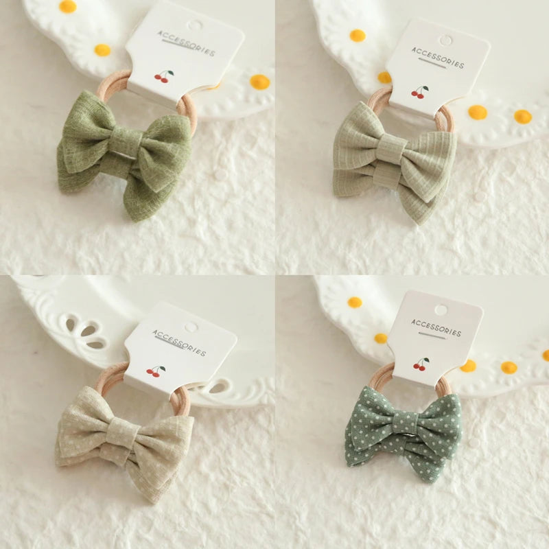 Children's Headwear Hair Accessories for girls, Elastic Hair Bow for baby, Cute Hair ties, Lovely Hair Rope