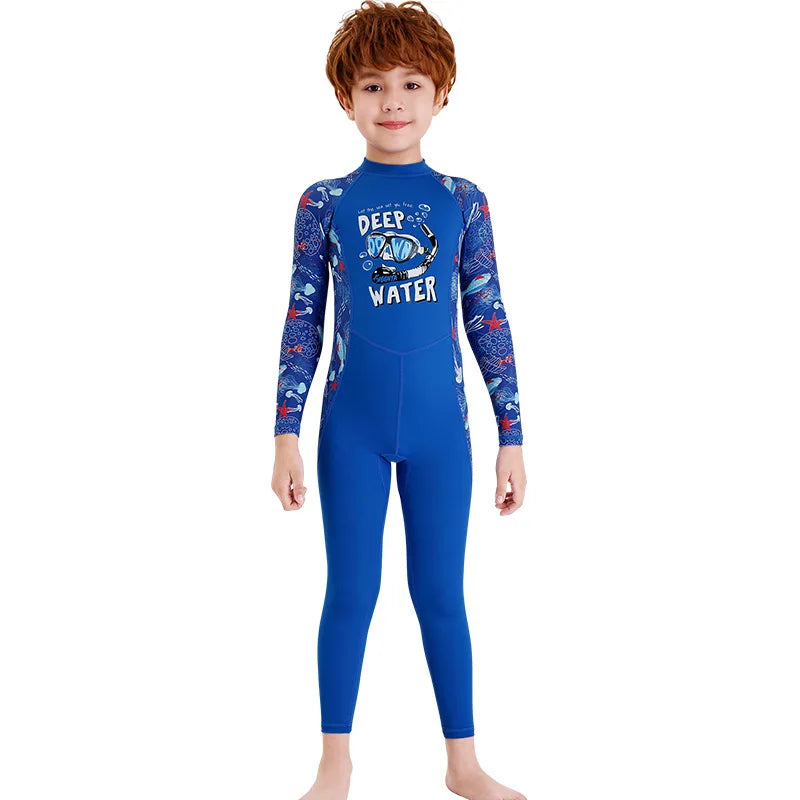 Kids UPF50+ Diving Suit Wetsuits Children's Spandex Wetsuit for Boys Girls Swimming Rash Guard Surfing Kayak Clothes