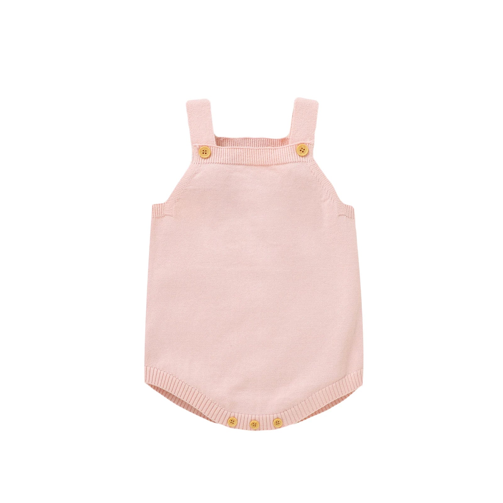 Newborn Baby Bodysuit Cotton Knit Children Sling Clothes Fashion Solid 0-18M Overalls Infant Boy Girl Jumpsuit Sleeveless Summer