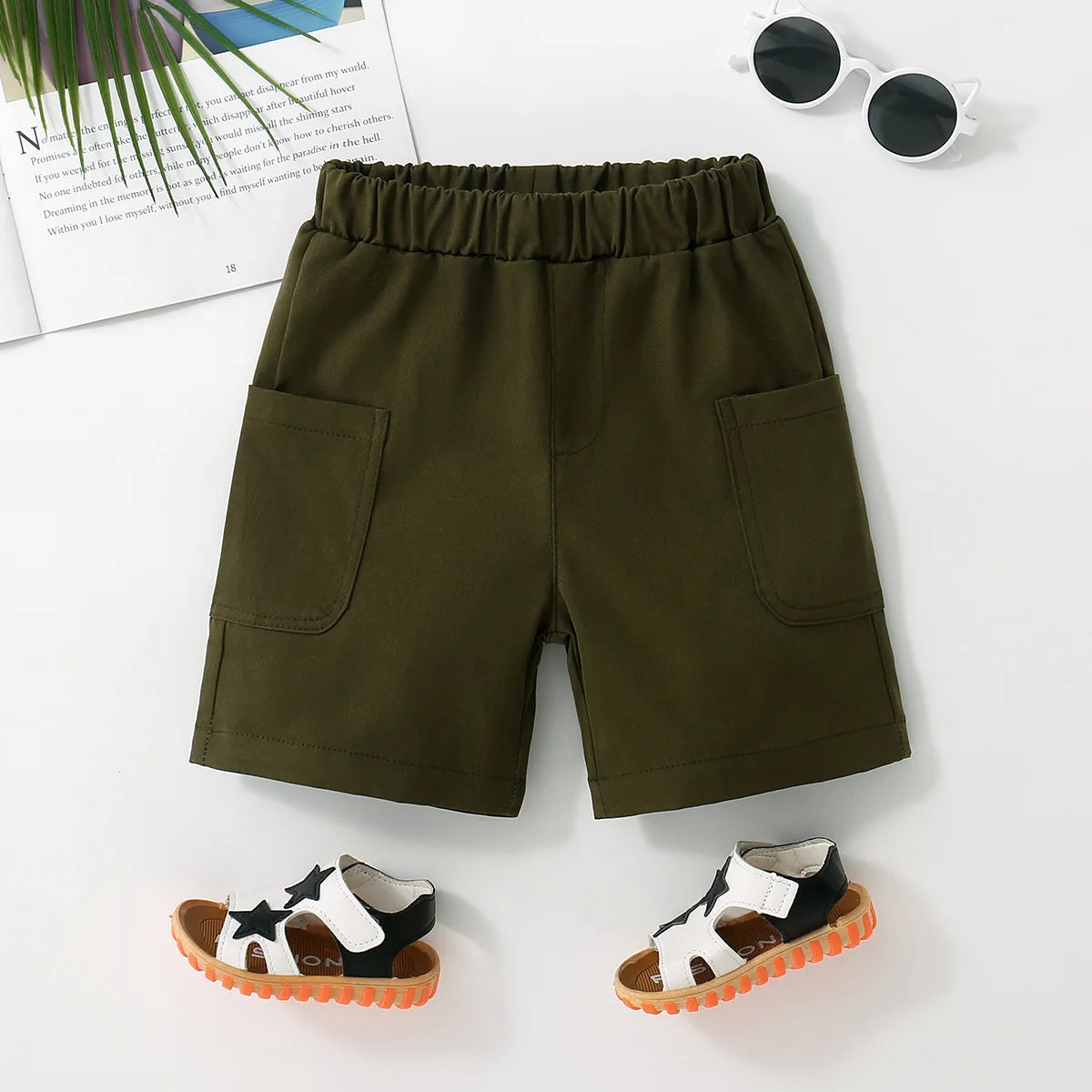 2025 New Boys Fashion Woven Shorts Children's Summer Outerwear Trendy Handsome Formal Suit Dress Pants ﻿