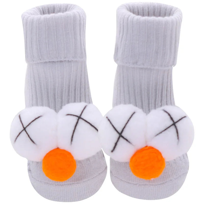Baby Socks Girls Clothes Boys Slipper Newborn Accessories Anti Slip Bow Lion Cute Kids Toddlers Children Gift Infant Stuff Toy