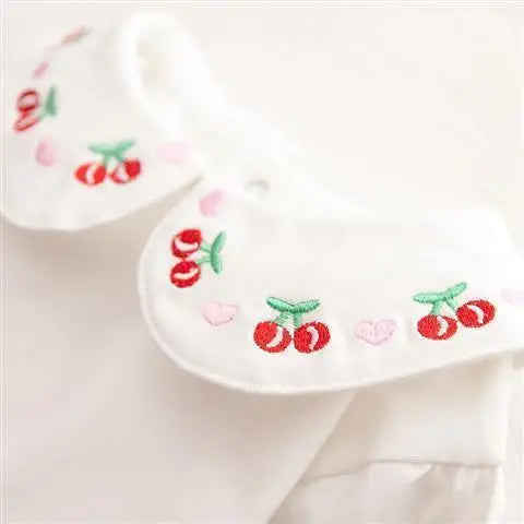 Toddler Girls T-shirts Autumn Cotton White Pullover Tops for Kids Fashion Children Long Sleeve Bottoming Shirts Cute Flower Tees