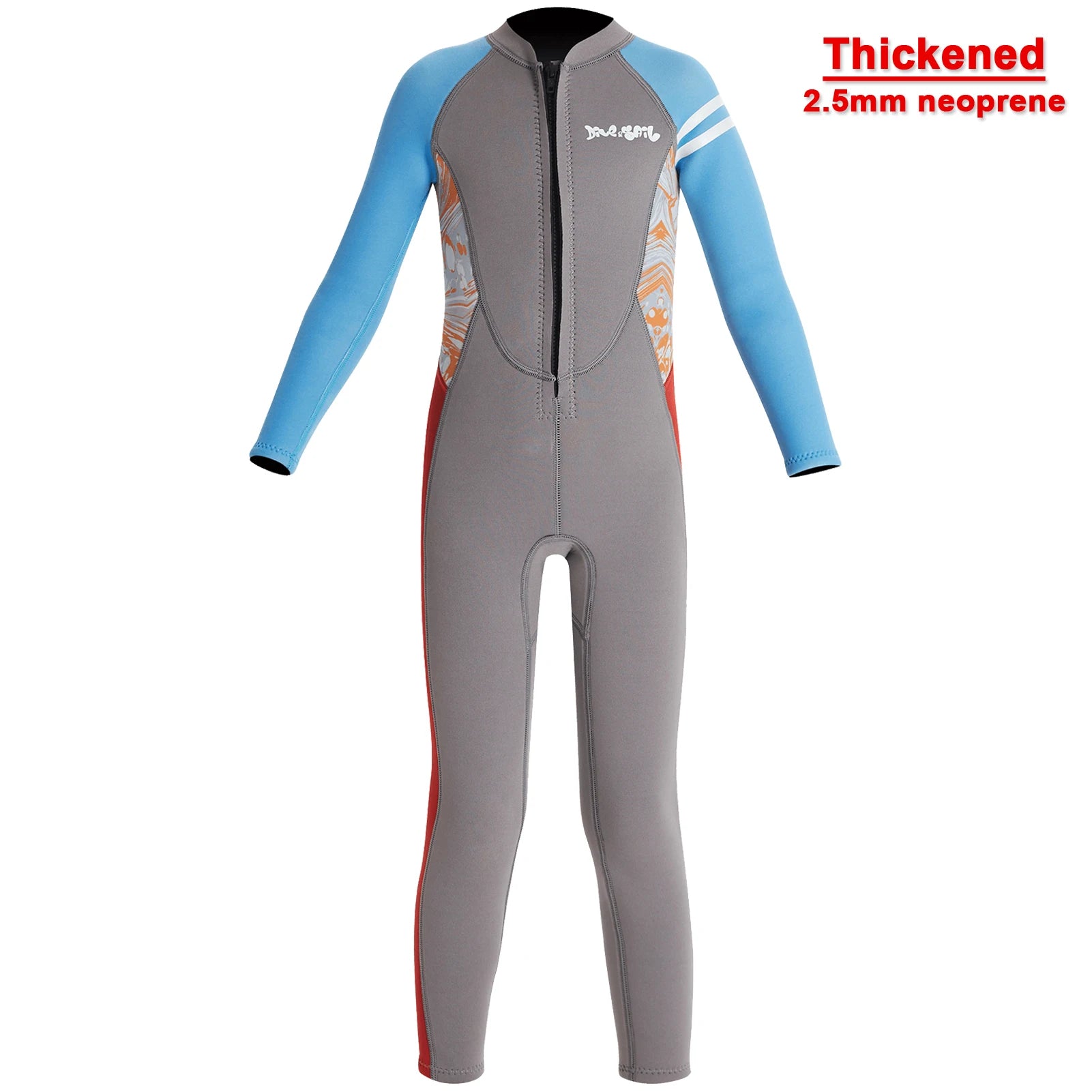 Boys Wetsuits Warm Diving Suit One-Piece 2.5MM Neoprene Thick Surfing Snorkeling Zipper Kids Swimsuits Jellyfish Scuba Swimwear