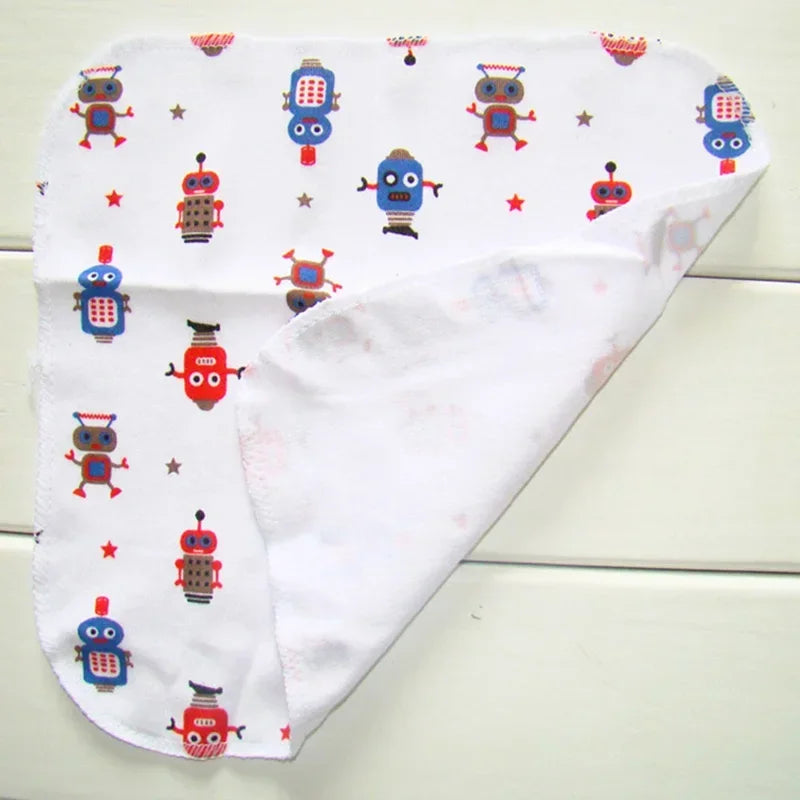 8PCS Newborn Cotton Towels UltraSoft Drool Bibs Baby Care Set Wash Bath Handkerchiefs for Boys Girls