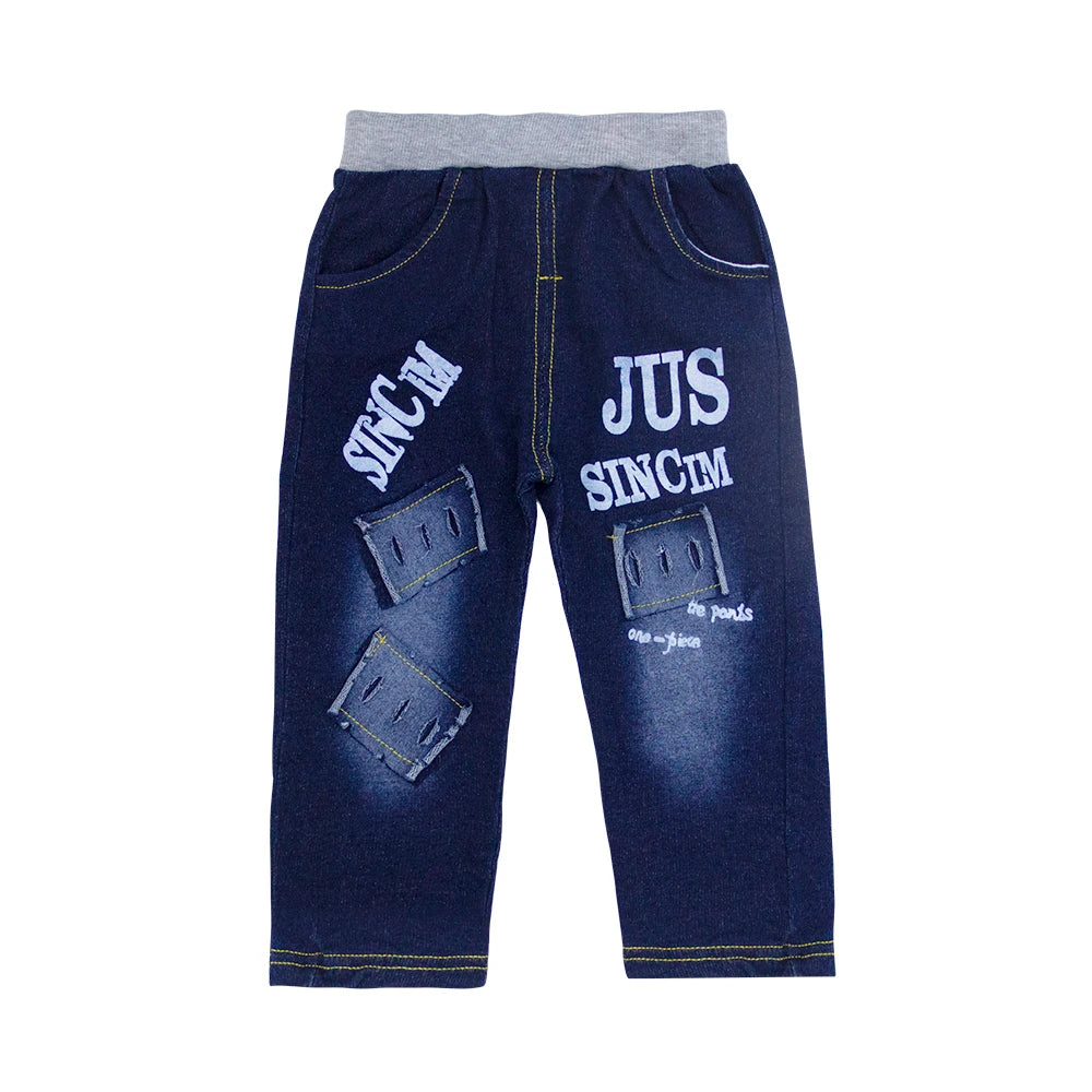 1T-5T Toddler Boy Clothes,Autumn Baby Boy 3pcs Clothing Sets Denim Vest Cotton Hoodies Jeans for Kids