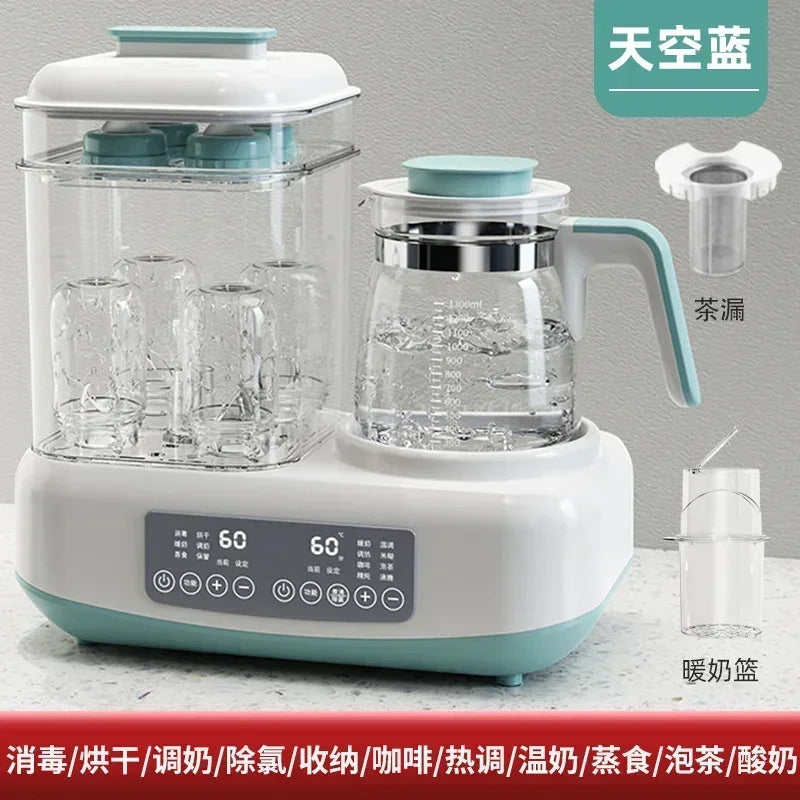 220V Baby Bottle Sterilizer with Drying Two-in-one Warm Milk Heater Constant Temperature Kettle Feeding Milk Mixer Electric AE
